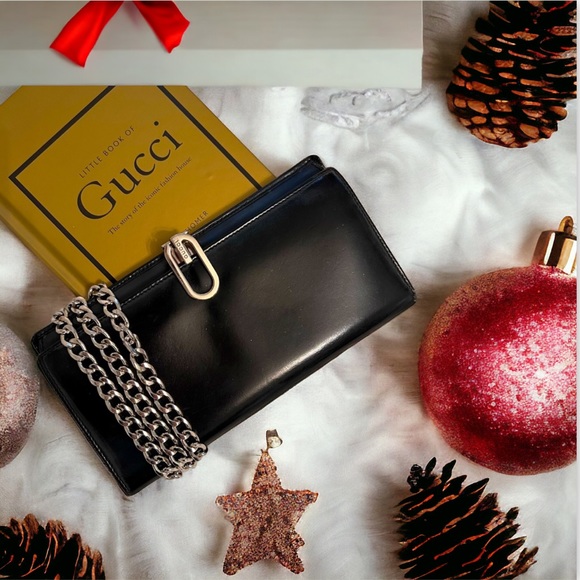 RARE GUCCI LEATHER CLIP WOC - Picture 8 of 8